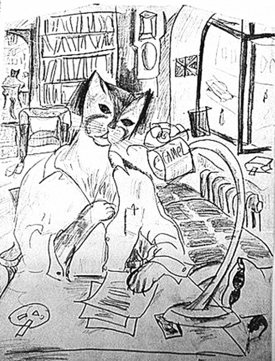 مردی که خودش را در گربه ها می دید	